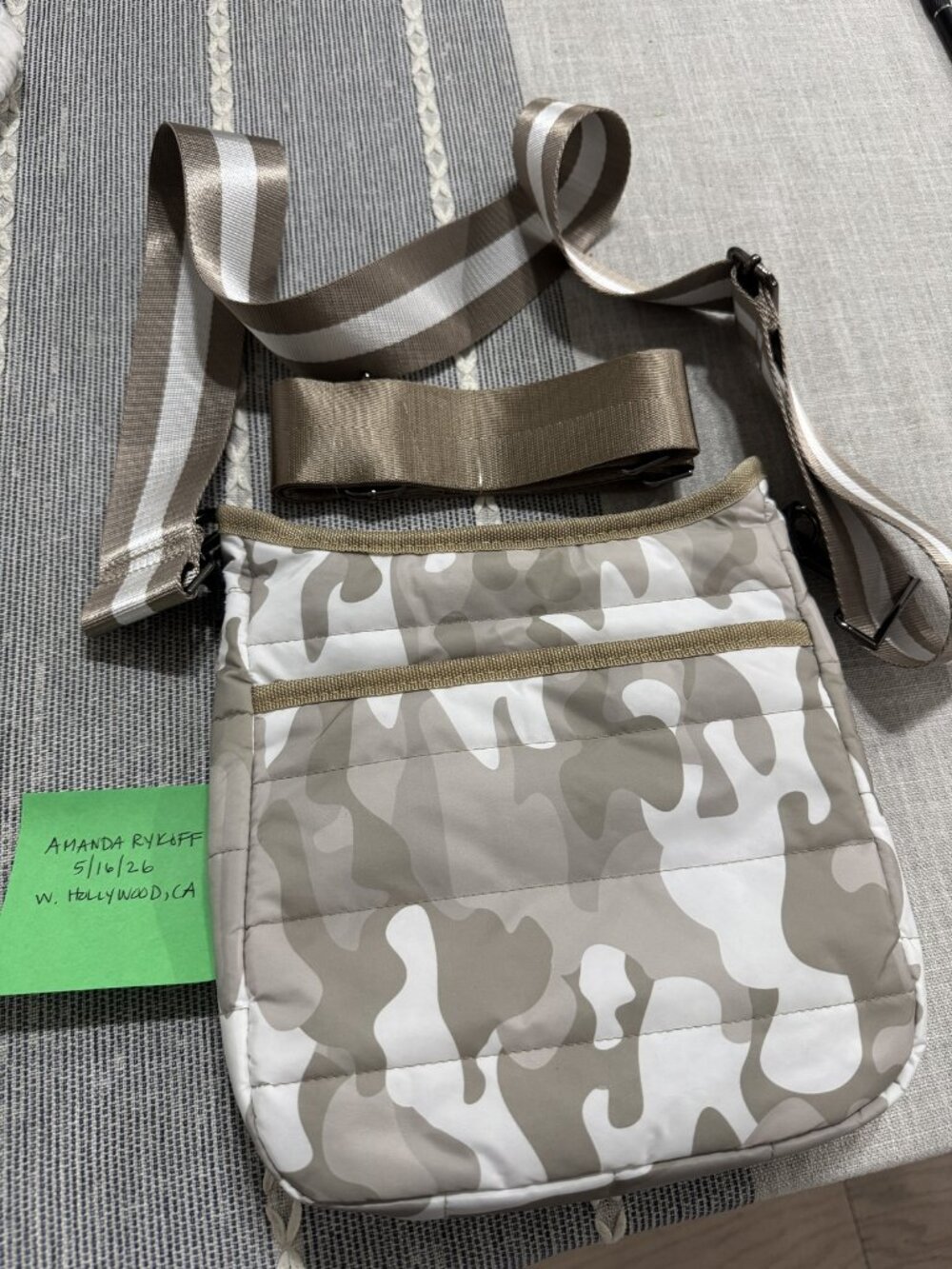 Haute Shore Size Small (S) Women's Crossbody Bag Gray White Camouflage Pattern